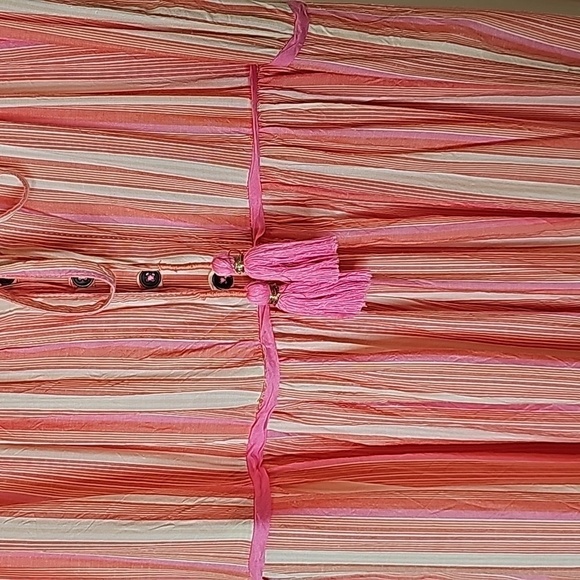 Anthropologie Cream, Orange & Pink Visayas Striped Jumpsuit - XS - Picture 8 of 11